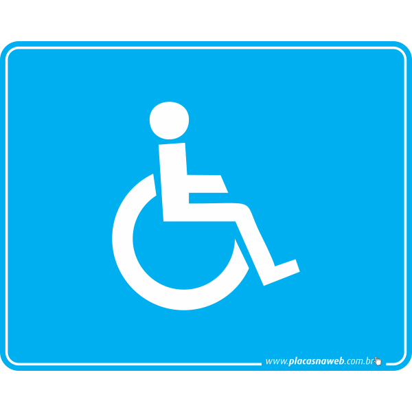 Placa Acessibilidade Cadeirante
