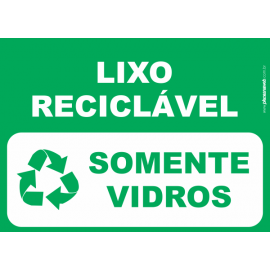 Lixo Reciclável Somente Vidro