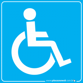 Placa Acessibilidade Cadeirante