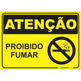Proibido Fumar com Pictograma