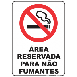 Área Reservada para Não Fumantes