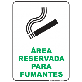Área Reservada para Fumantes