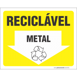 Metal Reciclável com Seta