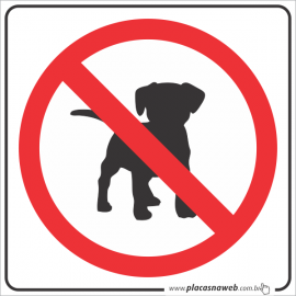 Adesivo Proibido Entrar Com Animais